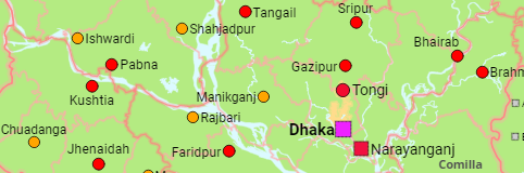 Bangladesh Districts and Cities