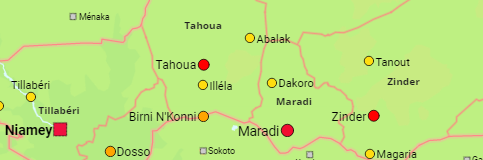 Niger Regions and Cities
