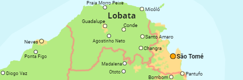 São Tomé and Príncipe Districts and Places