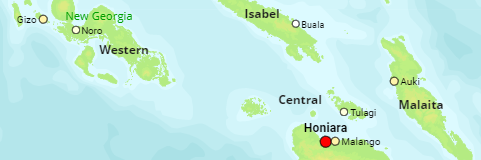 Solomon Islands Urban Centers