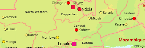 Zambia Cities