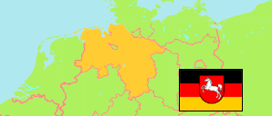 Niedersachsen / Lower Saxony (Germany) Map