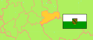 Sachsen / Saxony (Germany) Map