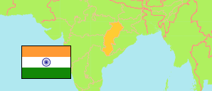 Chhattīsgarh (India) Map