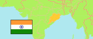 Odisha / Orissa (India) Map