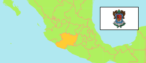 Michoacán de Ocampo (Mexico) Map